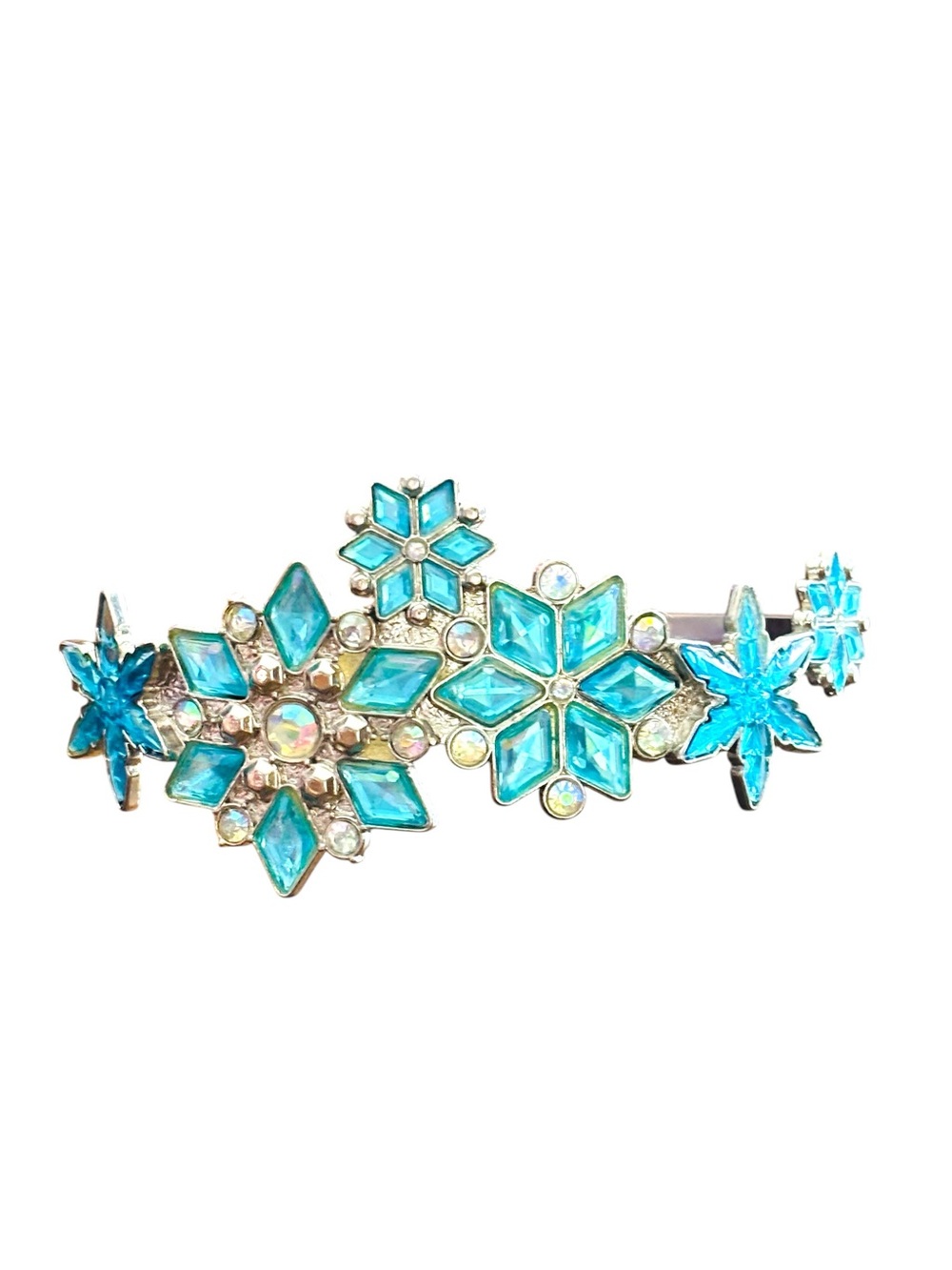 Disney Elsa Tiara Frozen Disney Store Princess Blue Teal Headband Snowflake